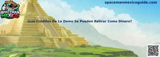 Ilustración de una sesión de demostración de Spaceman Mexico y sus créditos virtuales